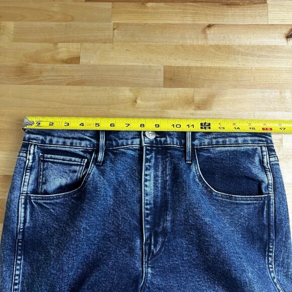 3X1 Jeans Straight Authentic Crop High Rise Sid Acid Wash Denim 80s Size 31‎ - Picture 8 of 10